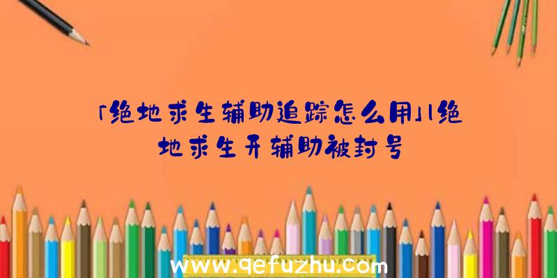 「绝地求生辅助追踪怎么用」|绝地求生开辅助被封号